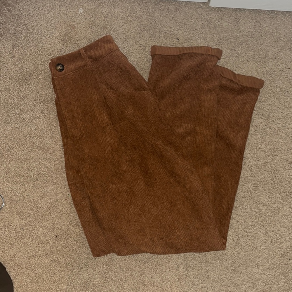 brown corduroy trousers